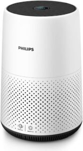 Philips AC0820/30 Series 800 Compact Air Purifier with Real Time Air Quality Feedback, Anti-Allergen, Reduces Odours and Gases, HEPA
