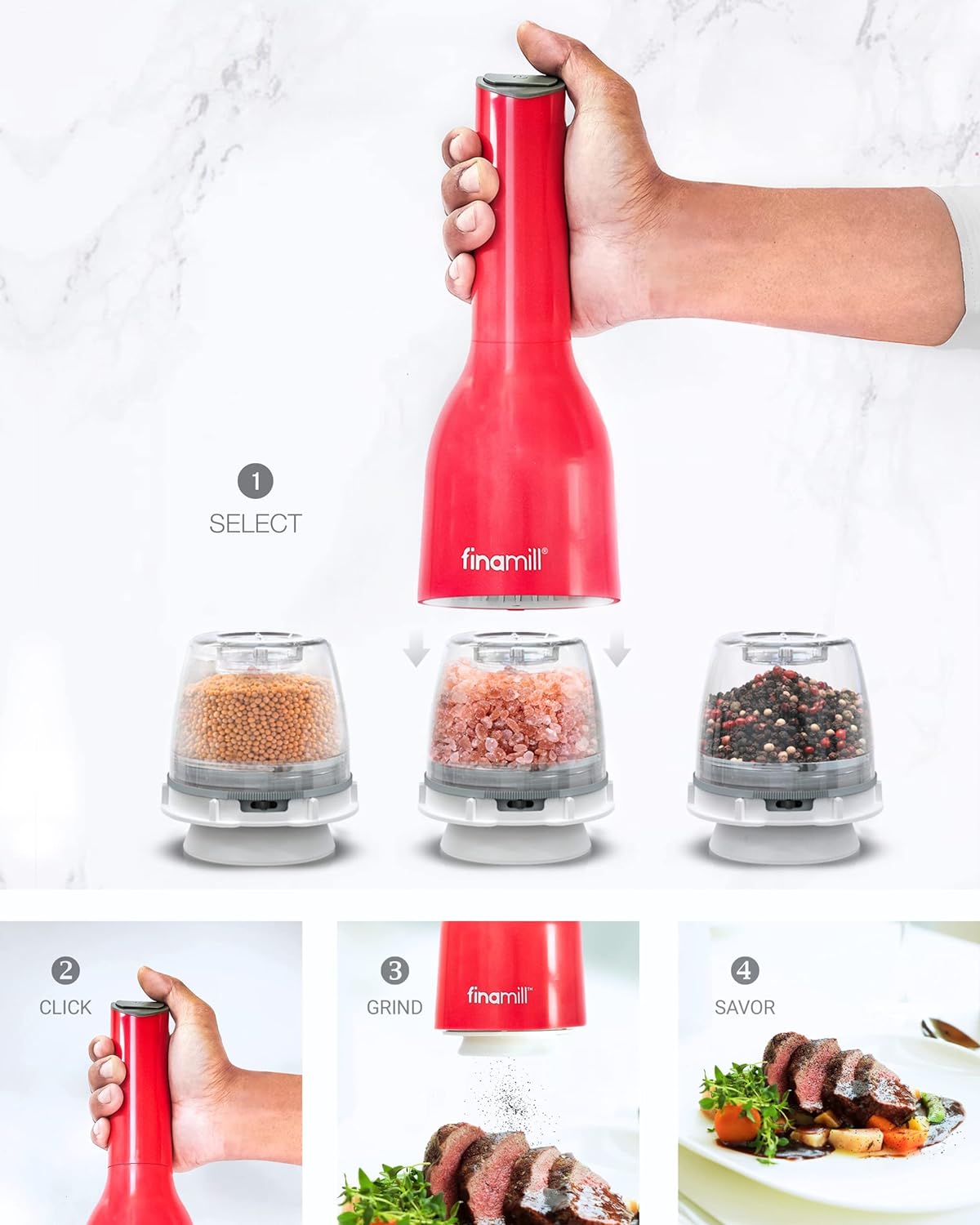 Pepper Mill & Spice Grinder Feature